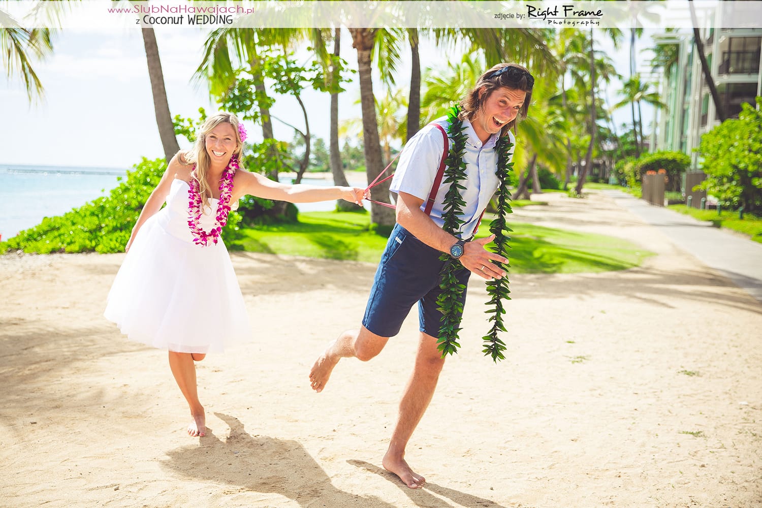 Grudniowy Slub Na Hawajach Slub Za Granica Coconut Wedding