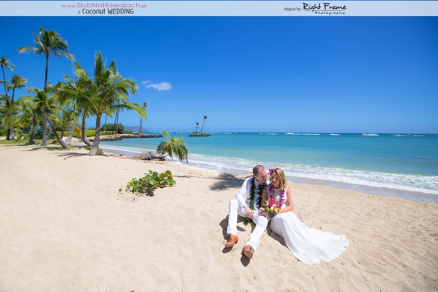 slub Na Plazy Za Granica Wyspa Oahu Hawaje
