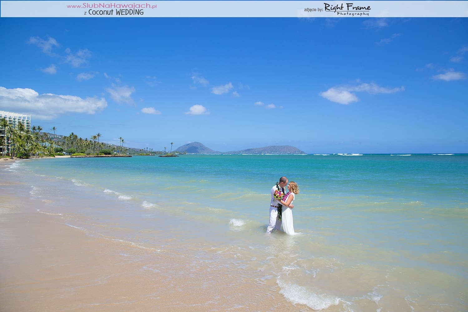 slub Na Plazy Za Granica Wyspa Oahu Hawaje