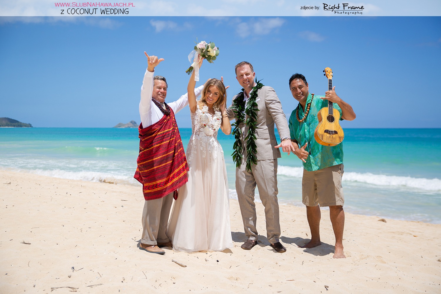 Slub Bez Swiadkow Na Hawajach Coconut Wedding